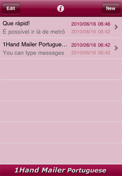 1Hand Mailer Portuguese List