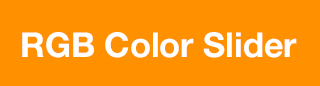 RGB Color Slider