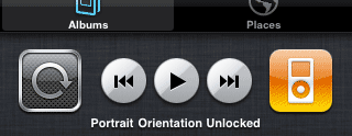 Unlock of Rotation of iPhone